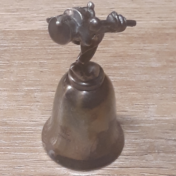 Vtg New England Disney Silver Plated Mickey Mouse Marching Band Bell - Picture 4 of 11